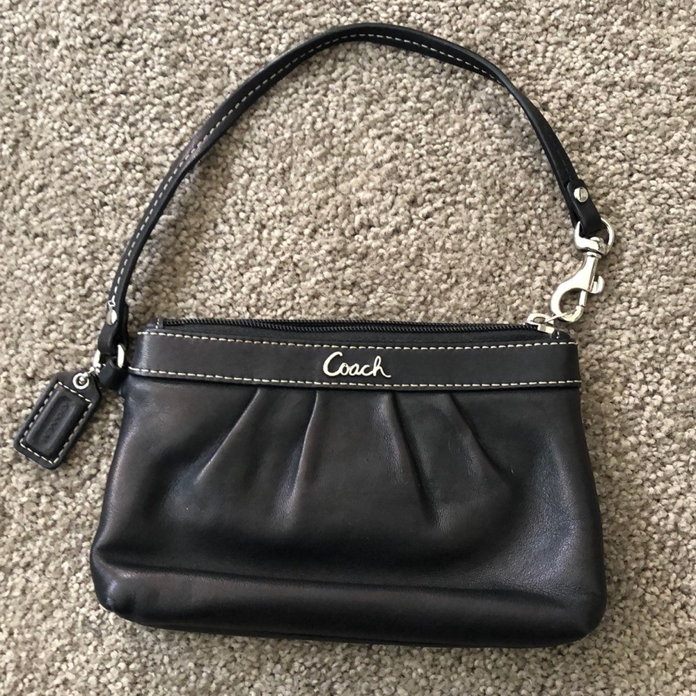 Black Coach wristlet